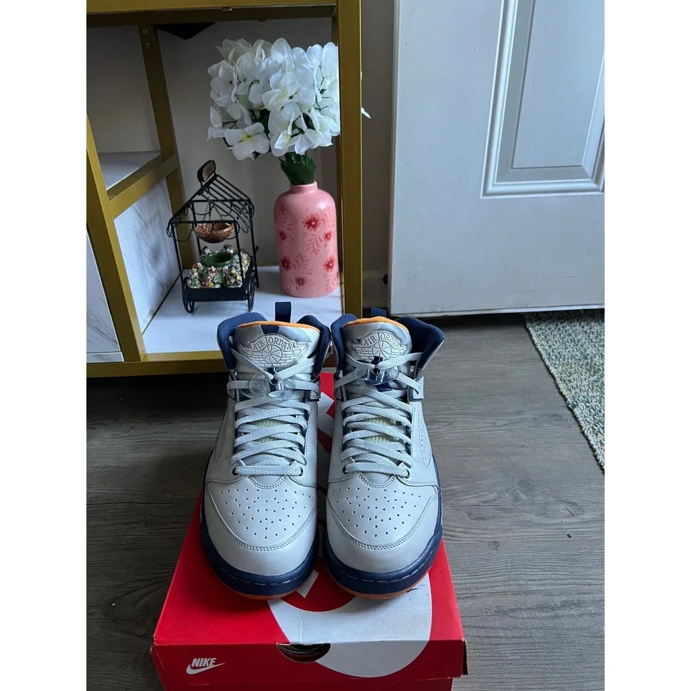 Jordan Men's Sixty Plus Retro 2009 364806-081 Gray Navy Size 11